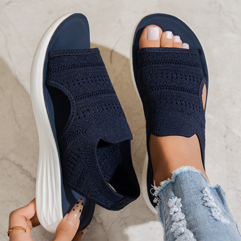 Anne Sandalen mit Plattform aus atmungsaktivem Material für Damen