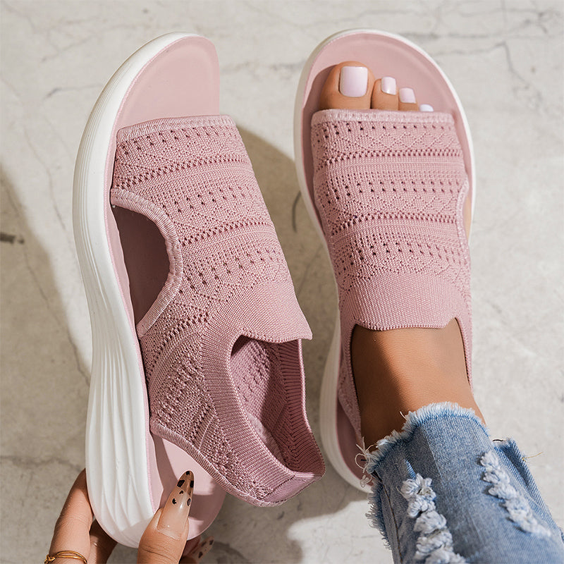Anne Sandalen mit Plattform aus atmungsaktivem Material für Damen