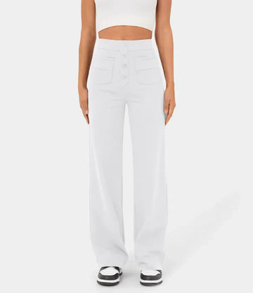 Elastische Hose mit hoher Taille